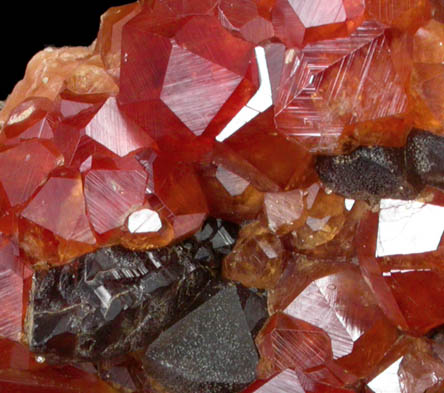 Spessartine Garnet with Smoky Quartz from Tongbei-Yunling District, Fujian Province, China