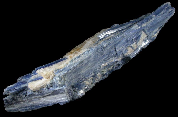 Kyanite in Quartz from Barra do Salinas, Coronel Murta, Minas Gerais, Brazil