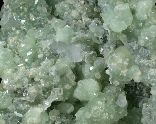 Prehnite with Apophyllite and Calcite from O and G Industries Southbury Quarry, Southbury, New Haven County, Connecticut