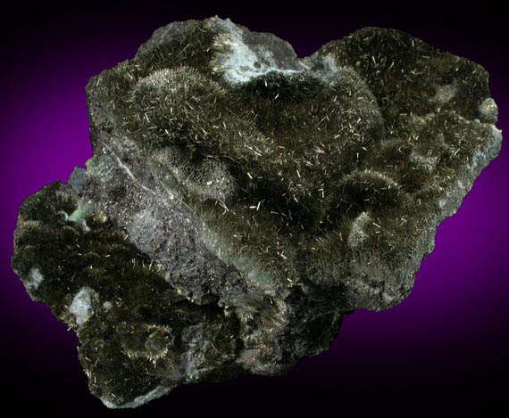 Millerite from Thompson Open Pit Mine, Manitoba, Canada