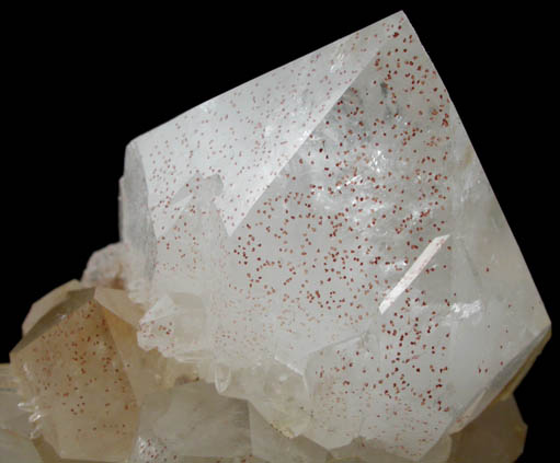Quartz with Hematite inclusions from Crystal Point Diamond Mine, Williamsport, Lycoming County, Pennsylvania