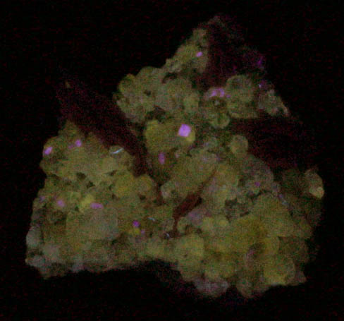 Cerussite on Barite over Galena from Mibladen, Haute Moulouya Basin, Zeida-Aouli-Mibladen belt, Midelt Province, Morocco