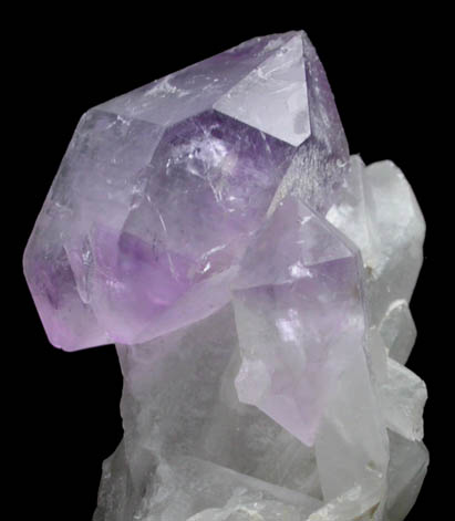 Quartz var. Amethyst Quartz (Scepter Formations) from Intergalactic Pit, Deer Hill, Stow, Oxford County, Maine