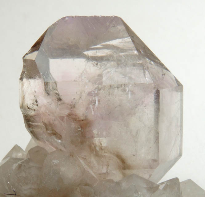 Quartz var. Smoky-Amethyst Quartz from Intergalactic Pit, Deer Hill, Stow, Oxford County, Maine