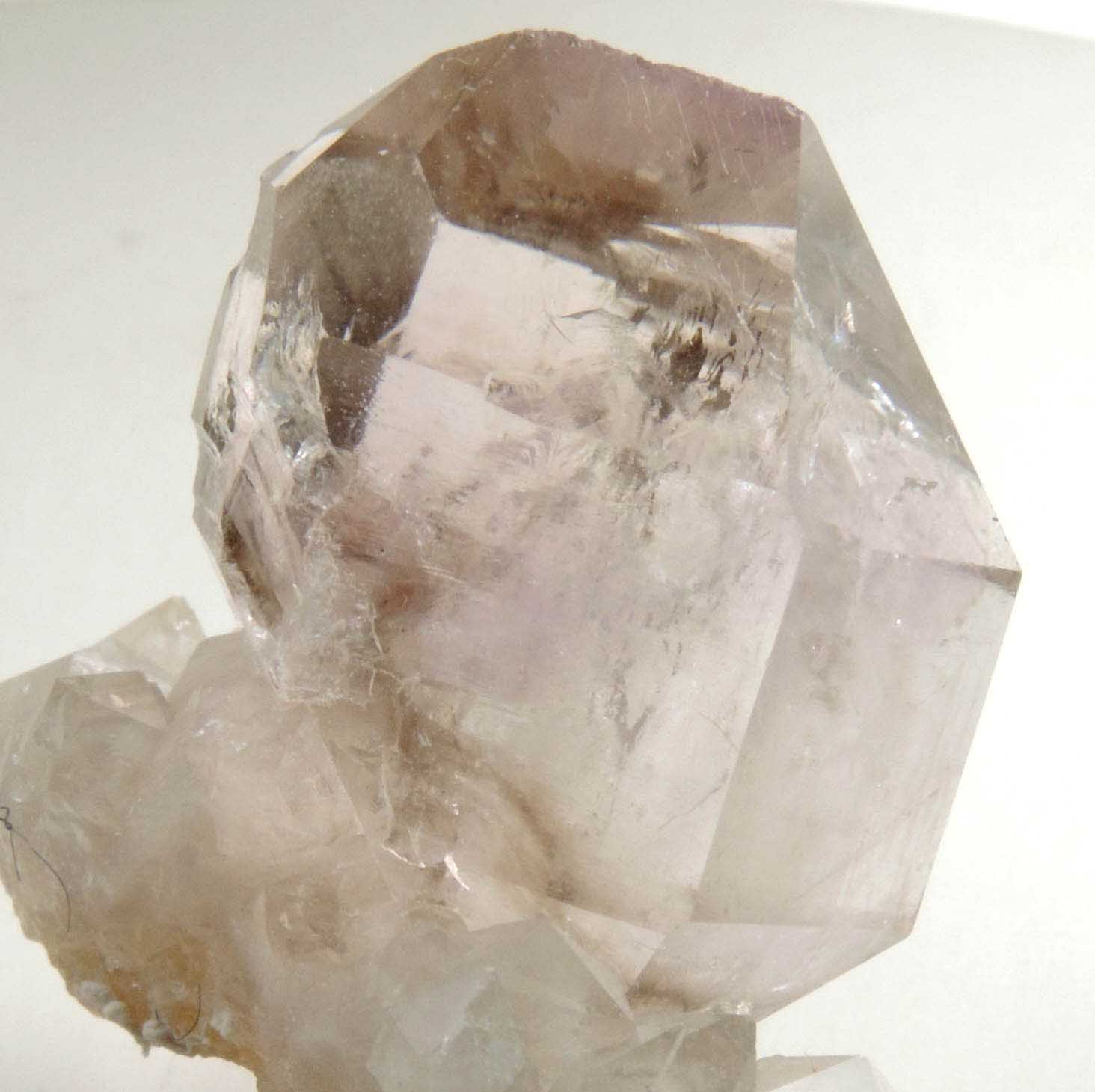 Quartz var. Smoky-Amethyst Quartz from Intergalactic Pit, Deer Hill, Stow, Oxford County, Maine