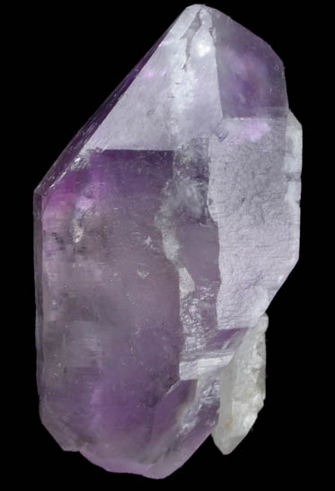 Quartz var. Amethyst Quartz on Milky Quartz from Intergalactic Pit, Deer Hill, Stow, Oxford County, Maine