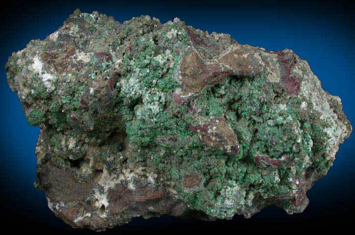 Malachite and Calcite from Upper New Street Quarry, Paterson, Passaic County, New Jersey
