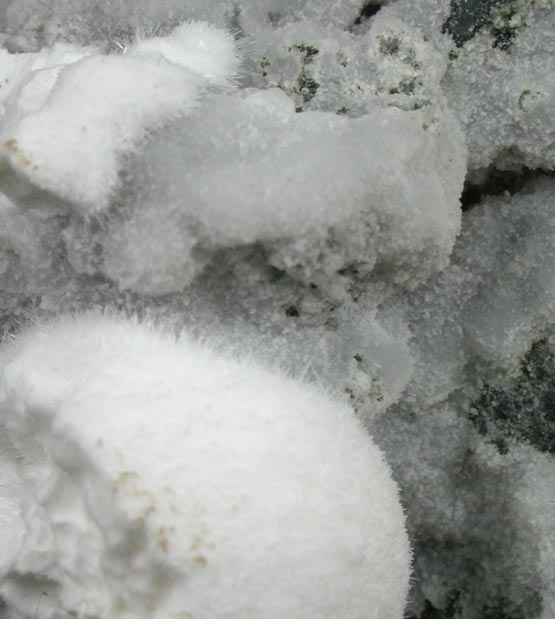 Natrolite and Calcite from Paterson, Passaic County, New Jersey