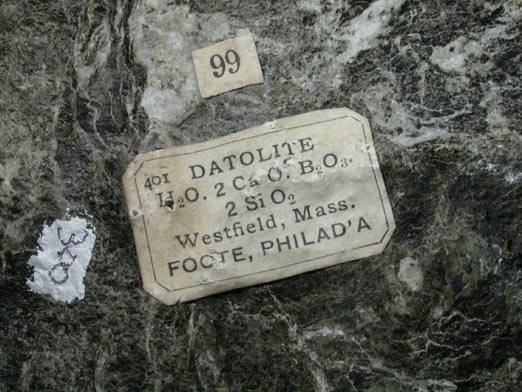 Datolite from Lane's Quarry, Westfield, Hampden County, Massachusetts