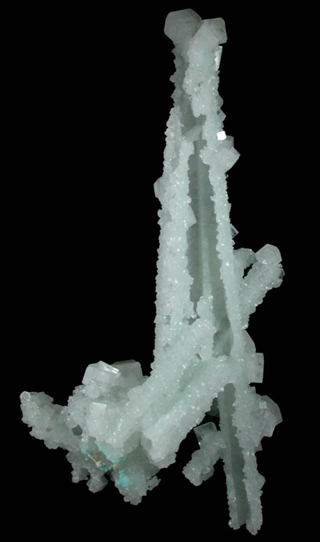 Prehnite pseudomorphs after Laumontite with Apophyllite from Mumbai (Bombay) District, Maharashtra, India