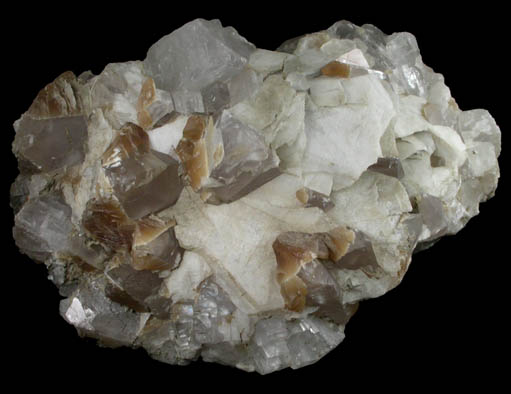 Harmotome on Calcite from Clashgorm Mine, Strontian, North West Highlands, Scotland