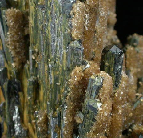 Stibnite, Klebelsbergite, Barite from Baia Sprie (Felsbnya), Maramures, Romania (Type Locality for Klebelsbergite)