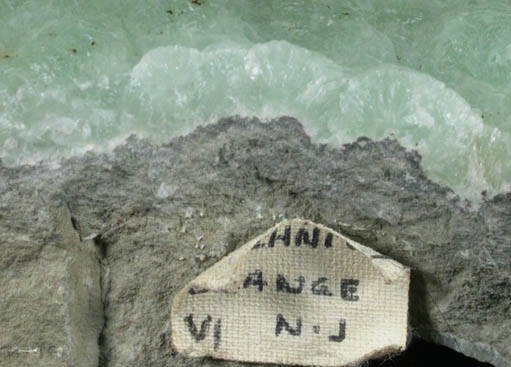 Prehnite from Eagle Rock Quarry, West Orange, Essex County, New Jersey