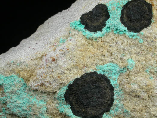 Tyrolite and Psilomelane from Big Indian Mine, San Juan County, Utah