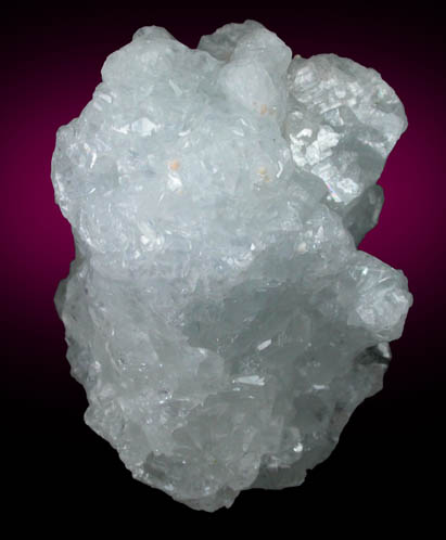 Aragonite over Celestine from Mojina Mine, 5.6 km SW of Constitucin, Chihuahua, Mexico