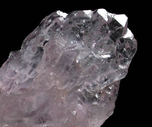 Quartz var. Rose Quartz Crystals with 6.45 carat faceted Rose Quartz gemstone from Minas Gerais, Brazil