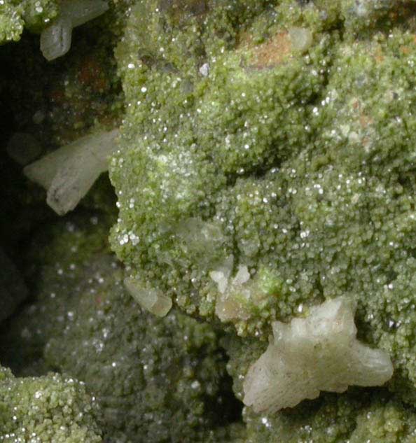 Pyromorphite with Cerussite from Phoenixville District, Chester County, Pennsylvania