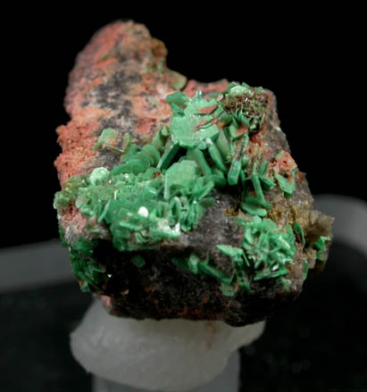 Torbernite from Musonoi Mine, Kolwezi District, Katanga Copperbelt, Lualaba Province, Democratic Republic of the Congo