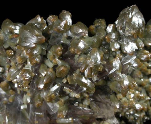 Vanadinite on Calcite from Puzzler Mine, Castle Dome District, 58 km northeast of Yuma, Yuma County, Arizona