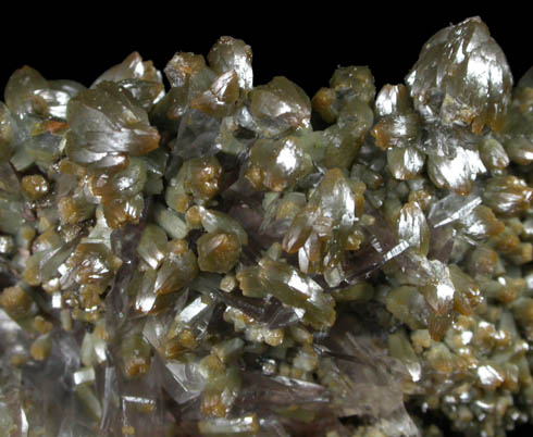 Vanadinite on Calcite from Puzzler Mine, Castle Dome District, 58 km northeast of Yuma, Yuma County, Arizona