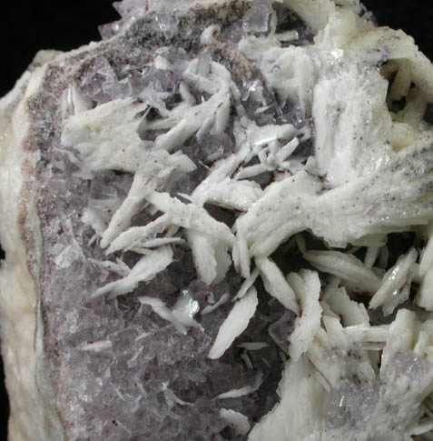 Barite, Calcite, Fluorite from Qiannan, Guizhou, China
