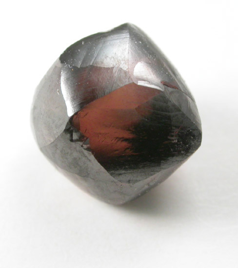 Diamond (2.71 carat brown octahedral crystal) from Northern Cape Province, South Africa