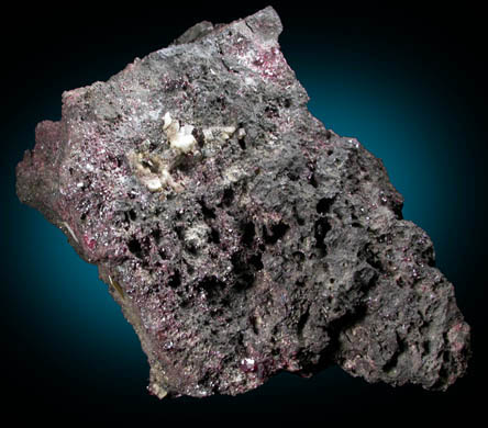 Proustite on Arsenic from Schlema District, Erzgebirge, Saxony, Germany