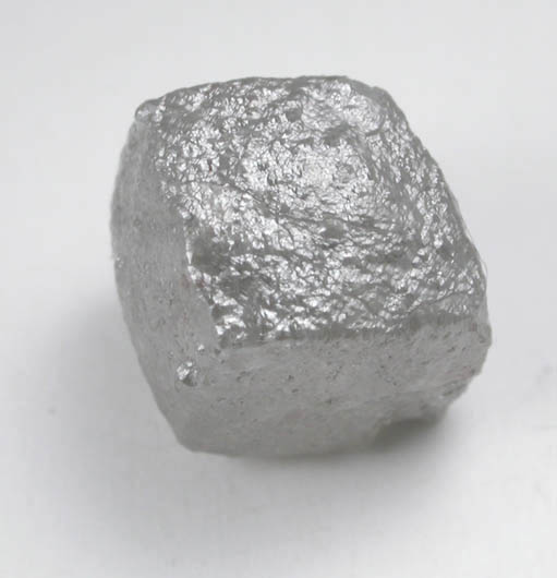 Diamond (4.63 carat gray cubic crystal) from Mbuji-Mayi (Miba), 300 km east of Tshikapa, Democratic Republic of the Congo