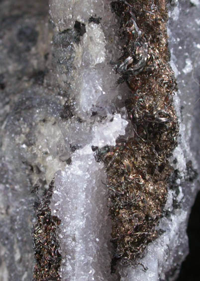 Silver (wire crystals) from Creede District, Creede County, Colorado