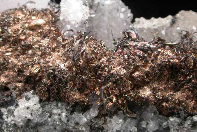 Silver (wire crystals) from Creede District, Creede County, Colorado