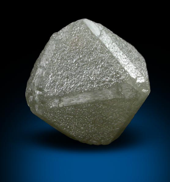 Diamond (4.34 carat gray octahedral crystal) from Mbuji-Mayi (Miba), 300 km east of Tshikapa, Democratic Republic of the Congo