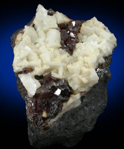 Sphalerite and Dolomite from Mina Troya, Mutiloa, 19 km southwest of San Sebastin, Pais Vasco, Spain