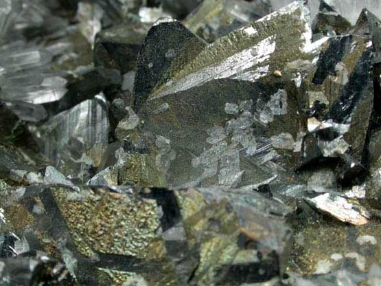 Tetrahedrite with Chalcopyrite coating plus Quartz from Casapalca District, Huarochiri Province, Peru