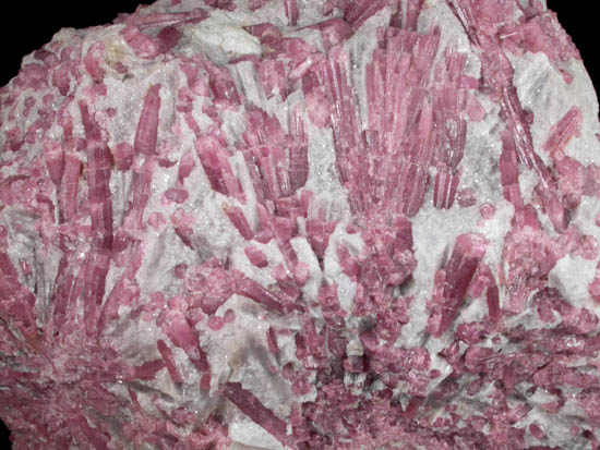 Elbaite var. Rubellite Tourmaline in Lepidolite from Stewart Mine, Pala District, San Diego County, California