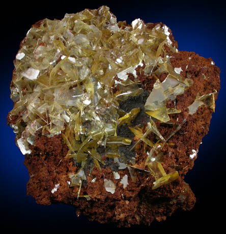 Wulfenite with Plattnerite from Lucin District, Box Elder County, Utah