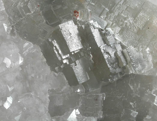 Fluorite and Quartz from Swinhopehead Mine, Side Cross Cut, Weardale, County Durham, England