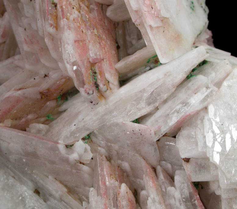 Barite with Malachite from Airthrey Hill Mine, Bridge of Allan, 5 km north of Stirling, Scotland