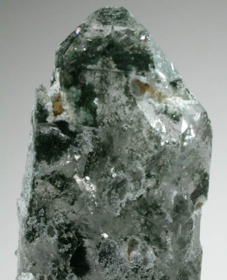 Quartz with Chlorite inclusions from Crystal Cave Pocket, Dunquin Harbor, Dingle, County Kerry, Ireland
