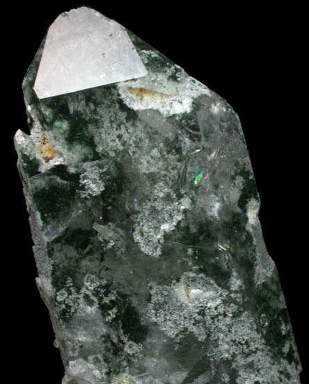 Quartz with Chlorite inclusions from Crystal Cave Pocket, Dunquin Harbor, Dingle, County Kerry, Ireland