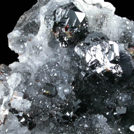 Sphalerite, Galena, Quartz, Barite pseudomorphs after Alstonite from Admiralty Flatts, Hagg's Mine, High Raise, 2nd Sun Vein, Nenthead, Alston Moor, Cumbria, England