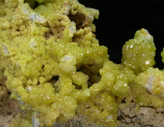 Mimetite from Roughton Gill Mine, Caldbeck Fells, Cumbria, England