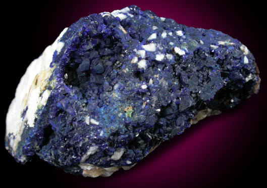 Azurite and Barite from Northgate Dumps, Tynagh Mine, Killimor, County Galway, Ireland