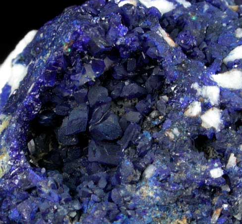 Azurite and Barite from Northgate Dumps, Tynagh Mine, Killimor, County Galway, Ireland
