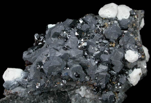 Sphalerite, Galena, Barite pseudomorphs after Alstonite from Admiralty Flatts, Hagg's Mine, High Raise, 2nd Sun Vein, Nenthead, Alston Moor, Cumbria, England