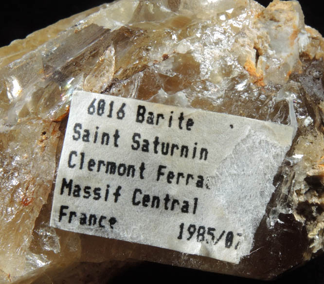 Barite from Cte d'Abot, near Saint-Saturnin, Massif Central, Puy-de-Dme, Auvergne, France