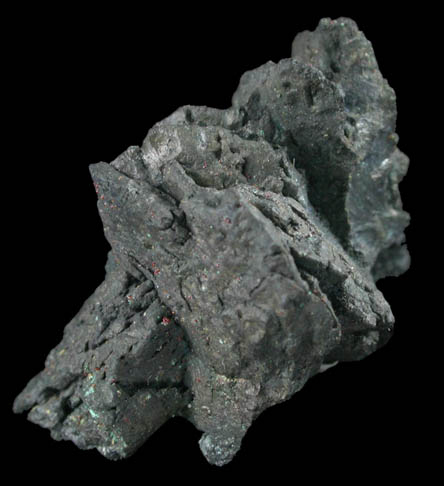 Chalcocite with Cuprite from Kamoto Mine, Kolwezi Mining District, 240 km WNW of  Lubumbashi, Katanga Copperbelt, Lualaba Province, Democratic Republic of the Congo