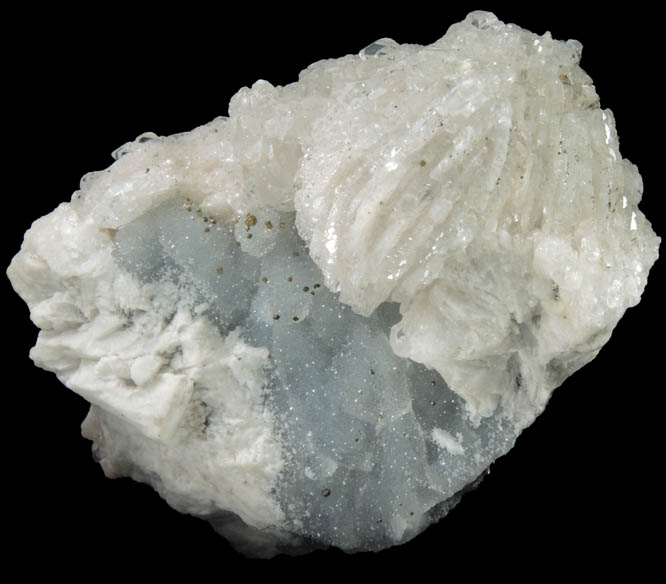 Barite with Pyrite from Bestvina u Sece, Bohemia, Czech Republic