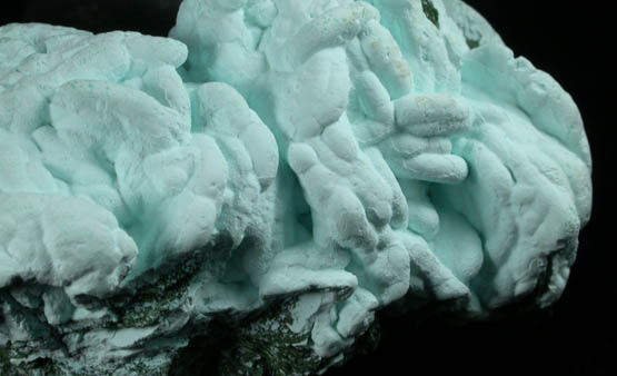 Chrysocolla pseudomorph after Barite from Mashamba West Mine, 13 km west of Kolwezi, Katanga Copperbelt, Lualaba Province, Democratic Republic of the Congo