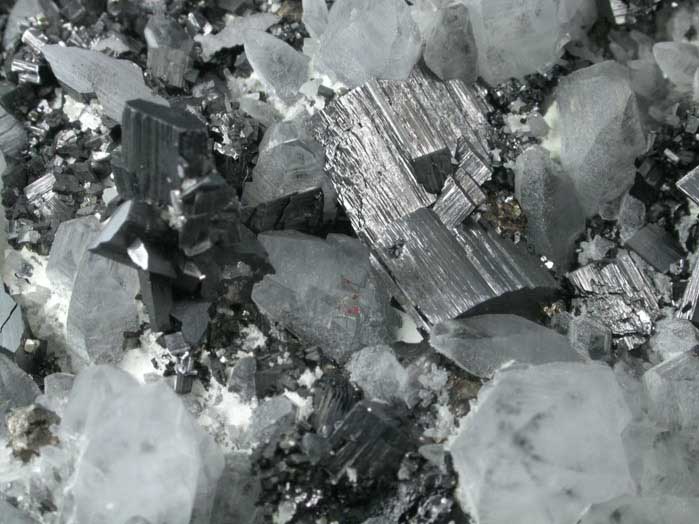 Enargite with Pyrite on Quartz from Leonard Mine, Butte Mining District, Summit Valley, Silver Bow County, Montana
