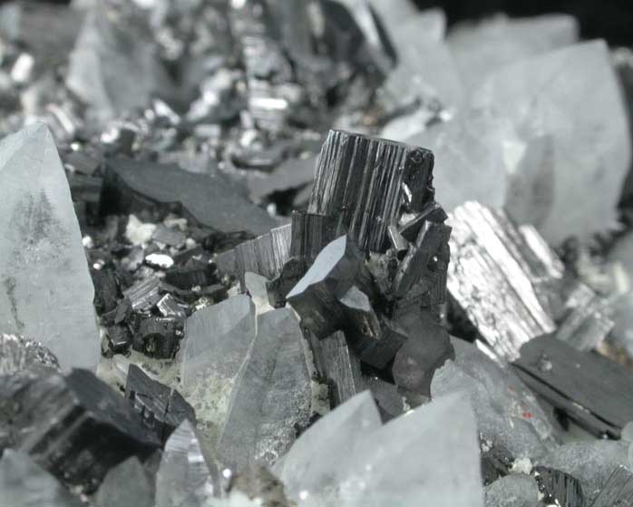 Enargite with Pyrite on Quartz from Leonard Mine, Butte Mining District, Summit Valley, Silver Bow County, Montana